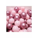 Öz-bal Krom Pembe Ve Makaron (Pastel) Pembe Renk 10 Lu Balon