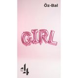 Öz-bal Pembe Renk Girl Yazılı Folyo Balon Cinsiyet Belirleme Partisi Baby Shower Kız Bebek Süsü