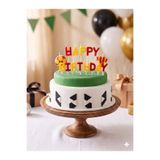 Öz-bal Sarı Kırmızı Taraftar Futbol Konseptli Happy Birthday Harf Mum Forma Ve Top Seti