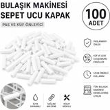 Öz Beyaz Eşya 100 Adet Beyaz Bosh -Siemens-Prfilo-Vestel | Pas Küf Önleyici Bulaşık Sepet Koruma Çubukları