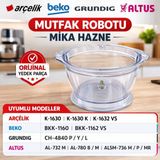 Öz Beyaz Eşya ALTUS-AL-732 -M Mutfak Robotu Mika Hazne (Orjinal Y.d Parça)