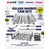 Öz Beyaz Eşya Arçelik 6230 E - Arçelik 6230 H - Arçelik 6242 Hıt - Beko D 3003 I Bulaşık Makinesi Alt Üst Sepet Set.i.