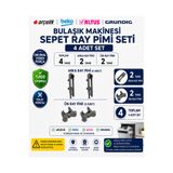 ÖZ BEYAZ EŞYA ARÇELİK 6242 HIT Bulaşık Makinesi Üst Sepet Ray Stoper Pimi (2 Ön + 2 Arka / 4 Adet)