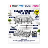 ÖZ BEYAZ EŞYA ARÇELİK 9250 TI Bulaşık Makinesi Alt Sepet - Üst Sepet TAKIM
