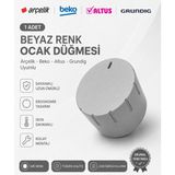 Öz Beyaz Eşya Arçelik - Beko - Altus - Grundıg Ocak Kontrol Düğmesi Gri 1 Adet