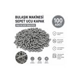 ÖZ BEYAZ EŞYA ARÇELİK-BEKO -Bulaşık makinesi sepeti plastik Sepet Koruma Çubukları GRİ RENK (100 Adet)