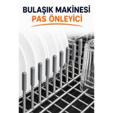 ÖZ BEYAZ EŞYA ARÇELİK-BEKO-GRUNDİG-ALTUS Bulaşık Makinesi Sepet Ucu Kapak Pas ve Küf Önleyici BEYAZ Renk (50 Adet)