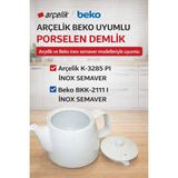 Öz Beyaz Eşya Arçelik - Beko Porselen Semaver Demliği Orjinal Y.parça (Beyaz - Süzgeçsiz)
