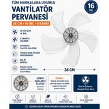 Öz Beyaz Eşya Arçelik Flavel Beko Vantilatör Pervanesi Yedek Parça 38 cm