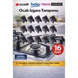 Öz Beyaz Eşya Arçelik_ Ocak Izgara Lastiği Tampon Lastik Conta 16 Adet (Orjinal Y.parça)