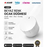 Öz Beyaz Eşya Arçelik Ocd 609 EM1WS Setüstü Ankastre Ocak Düğmesi Beyaz 1 Adet
