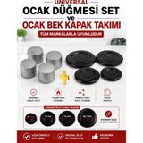 Öz Beyaz Eşya Arçelik - Ocl 607 EM1B - Setüstü Ankastre Ocak Düğmesi ve Ocak Bek Kapak Takımı (Gri)