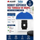 Öz Beyaz Eşya Arçelik RS-9131 Robot Süpürge Yedek Toz Torbası ve Mop ( 1 Mop+1 Toz Torbası) (O.yedek Parça)