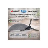 Öz Beyaz Eşya Arçelik RS-9231 T-RS-9221 Robot Süpürge Paspas Bezi +Fırça (Orjinal Y.parça)