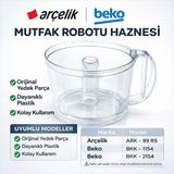 Öz Beyaz Eşya Beko-Bkk 2154 Mutfak Robotu Plastik Hazne(Orjinal Yd Parça)