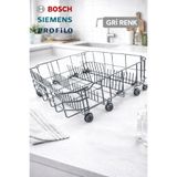 ÖZ BEYAZ EŞYA Bosch -Siemens- Profilo Bulaşık Makinesi Alt Sepet (Gri Renk)