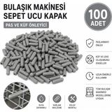 Öz Beyaz Eşya Bulaşık Makinesi Sepet Tel Koruyucu Gri Renk (100 Adet)