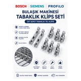 Öz Beyaz Eşya Profilo Uyumlu Bulaşık Makinesi Üst Sepet Tel Klipsi (8'li Set)