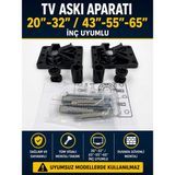 Öz Beyaz Eşya Rçelik Tv Plastik Askı Aparatı 24-32 Inç