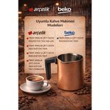 ÖZ BEYAZ EŞYA Tkm 9961 B Uyumlu Telve Kahve Makinası Cezvesi (bakır)