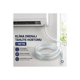 ÖZ BEYAZ EŞYA TÜM MARKA POMPOLARA UYUMLU----KLİMA DRENAJ TAHLİYE SERUM HORTUMU 1 METRE