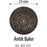 Öz-El Antik Bakır Desenli 2 Adet 23 Mm Düğme, Gömlek Bluz Elbise Düğmesi 402 534