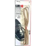Öz-El Bej 3 Mm 60 Cm Yuvarlak Ayakkabı Bağı, Bir Çift Ayakkabı Bağcığı 990 072