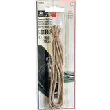 Öz-El Bej Rengi 3 Mm 75 Cm Yuvarlak Ayakkabı Bağı, Bir Çift Ayakkabı Bağcığı 990 075