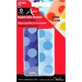 Öz-El Mavi Ve Saks Mavi Puantiye Baskılı Organze Kurdele, Paketlik Kurdele 2,5 Cm 2 2 150 065