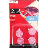 Öz-El Pembe Simli 4 Adet 15 Mm Bebek Düğme, Çocuk Düğme, Gömlek Kazak Yelek Düğmesi 403 249