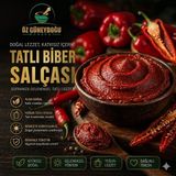 Öz Güneydoğu Baharat Antep Tatlı Biber Salçası 1 kg | %100 Doğal, Ev Yapımı, Güneş Kurusu (Yoğun Kıvamlı & Katkısız)
