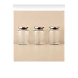 ÖZ HOME 3'lü Vakumlu Metal Kapaklı Cam Kavanoz Seti 900 ml