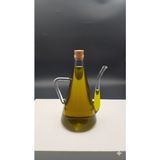 Öz-Home Borosilikat Cam Yağdanlık / Sosluk / Sirkelik Mantar Kapaklı 500 ml - Şeffaf