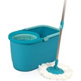Öz House Motek Mop Temizlik Kovası %100 Microfiber Temizlik Seti - Açık Mavi
