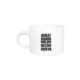 Öz Kupa Avukat Hanım Noldu Bizim Dosya Porselen Motto Fincan