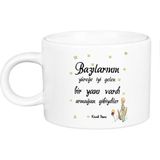 Öz Kupa Küçük Prens Porselen Motto Fincan