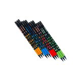ÖZ OFİS ADEL BLACKLINE KURŞUN KALEM SETİ SİLGİLİ FLOWERS 12'Lİ