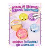 ÖZ OFİS Büyük Boy Simli Parlak Çin Mantısı Dumpling Squishy Sürpriz Renkli - Dev Rainbow Mystery Squishy Bun