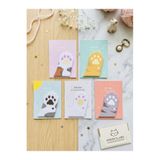 ÖZ OFİS Kedi Patisi Yapışkanlı Not Kağıdı Postit - Kawaii 30 Yaprak Sevimli Memo Pad - Tekli (OMT-011)