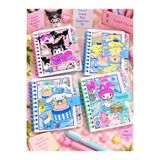 ÖZ OFİS Kuromi My Melody Cinnamoroll Pompompurin Ayraçlı 60 Yaprak Çizgili Not Defteri Tekli