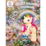 ÖZ OFİS Pilli Unicorn Sesli Işıklı Köpük Tabancası - Otomatik Baloncuk Makinesi