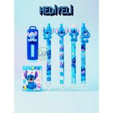 ÖZ OFİS Stitch Figürlü 4'lü 0.7 Uçlu Kalem , Sürgülü Silgi ve Mini Sulu Defter Seti