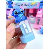 ÖZ OFİS Stitch Temalı Hazneli Kalemtıraş Mavi Renk 1 Adet T-3183 Ölçülerle Eğlenceli Tasarım