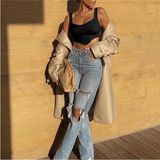 Öz Pamuk Kadın 2 Li Adet Fitilli Pamuklu Örme Kaşkorse Crop Bluz Atlet - Standart - Siyah