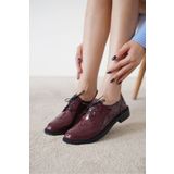 öz se shoes VULKAN BORDO RUGAN OXFORD BAĞCIKLI AYAKKABI