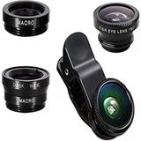 Öz Sima Balık Gözü Lens Fish Eye 3 Wide Geniş Açılı Makro Telefon Lensi