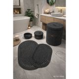 Öz-Tex Home Jüt Hasır Banyo seti ,40 x 45 çamaşır sepeti ,Banyo paspası,makyaj sepeti,Kirli sepeti, Banyo,dekor