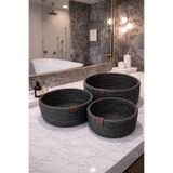 Öz-Tex Home Jüt ,Hasır ,Sepet, Siyah Sepet , Dekor, Düzenleyici , Ekmek Sepeti ,Banyo Sepeti, üçlü takım