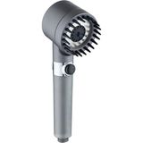 Öz Trend Store Masajlı Çok Fonksiyonlu Ayarlanabilir Duş Başlığı El Duşu 3 Modlu Ayarlanabilir Duş Başlığı Masajlı 3 Fonksiyonlu El Duş Handshower (Gri)
