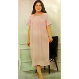 Özalper 01-25 Kısa Kol Gecelik Anne Geceliği Yavruağzı